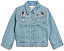 Джинсовая куртка с вышивкой abercrombie kids для детей