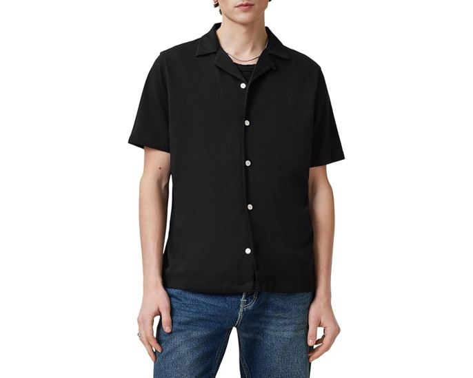 Рубашка AllSaints Hudson с коротким рукавом