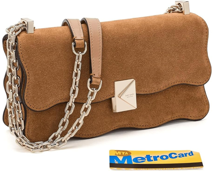 Декоративная сумка через плечо Deco Wavy Suede Mini от Kate Spade New York