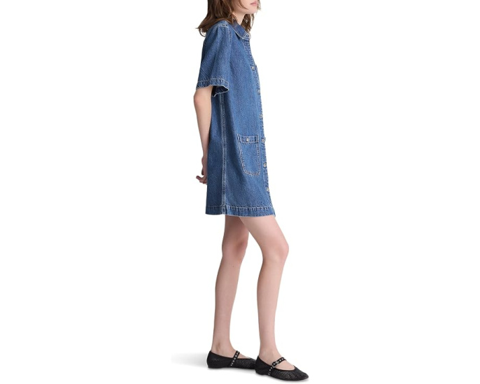 Madewell джинсовое мини-платье Airy Denim Boxy
