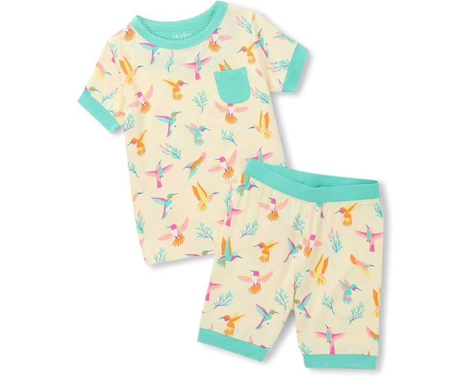 Пижама Springtime Hummingbirds Bamboo Short Pajama Set Hatley для детей