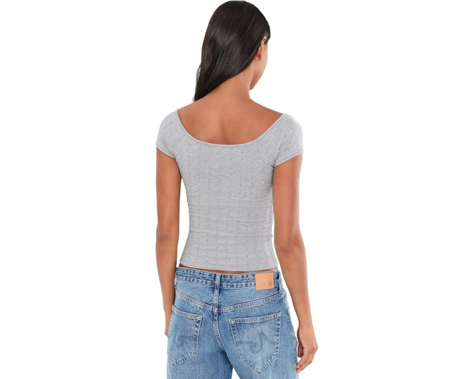 Топ Free People So Soft Smls Henley из микрофибры с пуговицами
