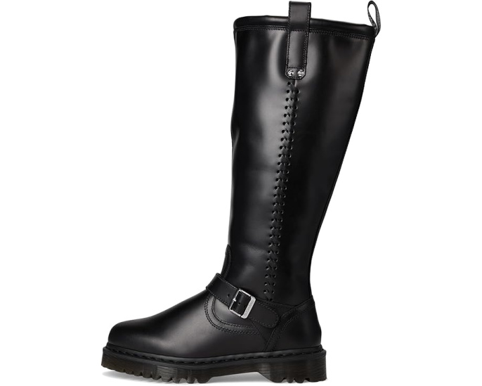 Высокие ботинки Dr. Martens Anistone до колена из состаренной кожи