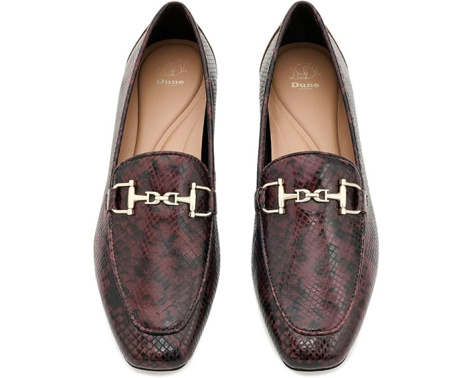 Dune London Grained лоферы без задника из замши