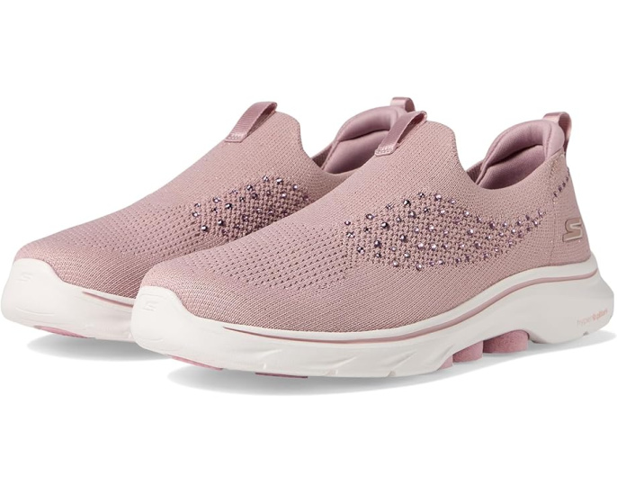 Кроссовки SKECHERS Performance Go Walk 7 Bling с пайетками и амортизацией Ultra Go