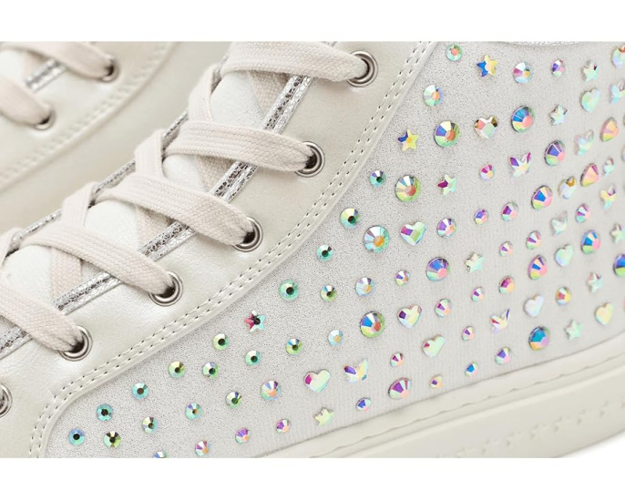 Детские кроссовки Steve Madden Kids Laurisa с высоким верхом и стразами