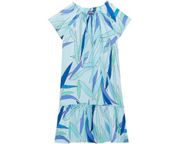Платье Cotton Voile Madrague Vilebrequin Kids с тропическим принтом