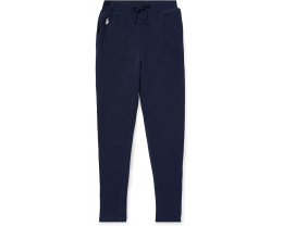 Леггинсы Polo Ralph Lauren Kids из френч терри для старших детей с прорезными карманами