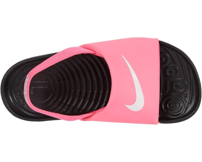Сланцы Kawa Slide для малышей от Nike розовые с белым и черным