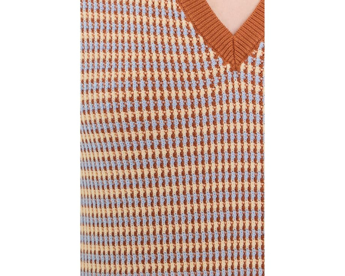 Varley вязаное платье Albane Knit Dress в полоску