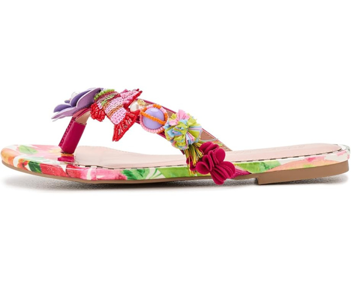 Blue by Betsey Johnson Сланцы Doloris с цветочными деталями