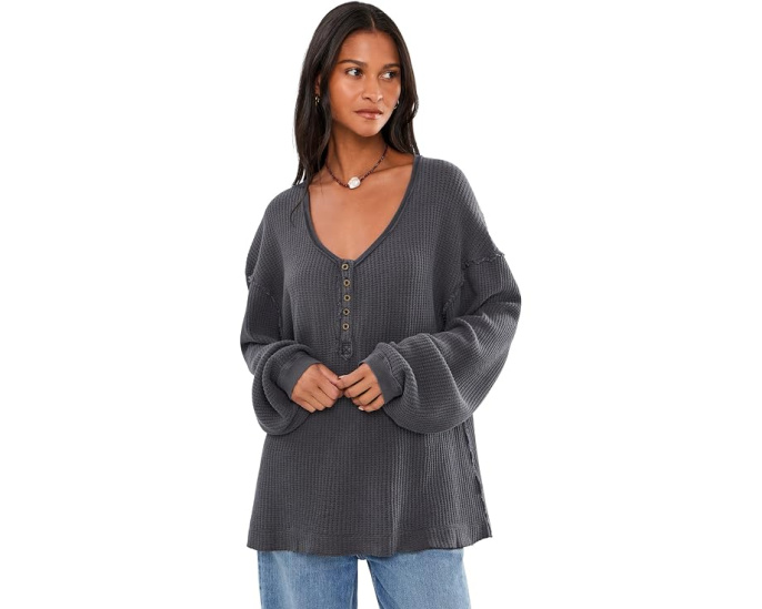 Free People лонгслив Montreal Thermal оверсайз