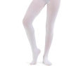 Колготки Capezio Ultra Soft Transition с открытой стопой, белые