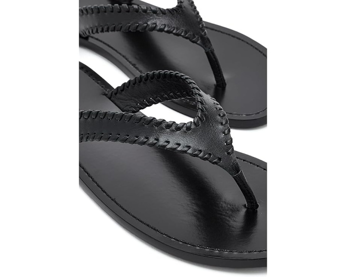 Jessica Leather Sandals от Cinq à Sept кожаные сандалии на плоском ходу