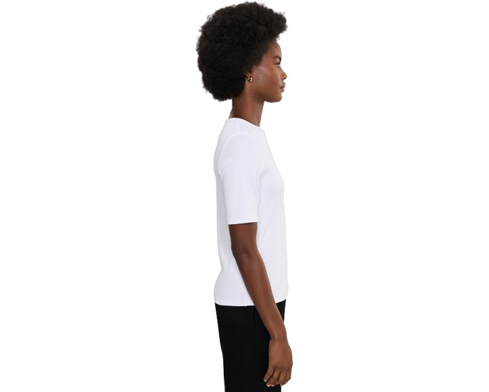 Топ с круглым вырезом Organic Cotton Stretch Rib от Eileen Fisher