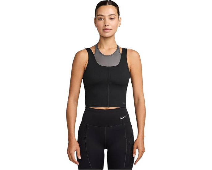 Топ Nike One Fitted Dri-FIT Cropped с технологией отвода влаги