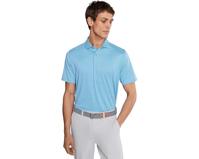 Поло для гольфа PUMA Golf BRRR Stripe с охлаждающей технологией Triple Chill