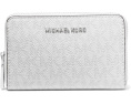 Визитница MICHAEL Michael Kors Jet Set Small Zip Around из тисненой кожи