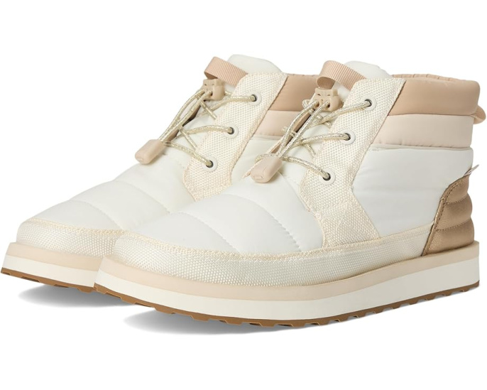 Кроссовки Sanuk Puffy Chiller Mid 2 Glam на шнурках с эластичными петлями