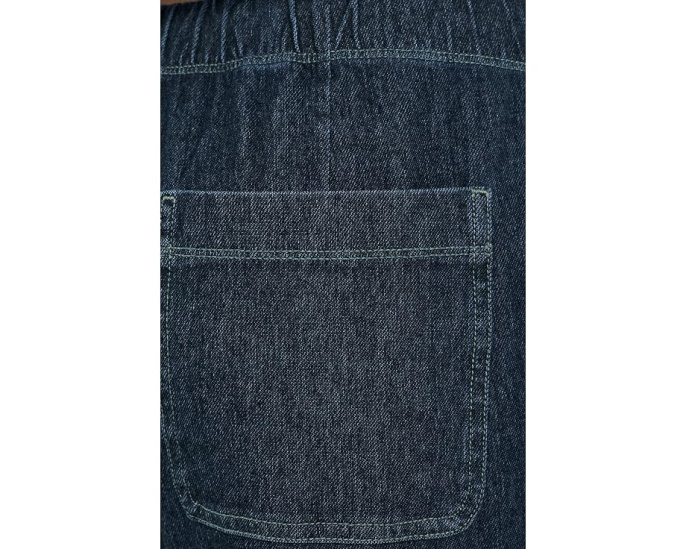 Органические хлопковые брюки Eileen Fisher Indigo прямого кроя