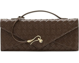 Celeste Woven Textured Envelope Top-Handle Bag