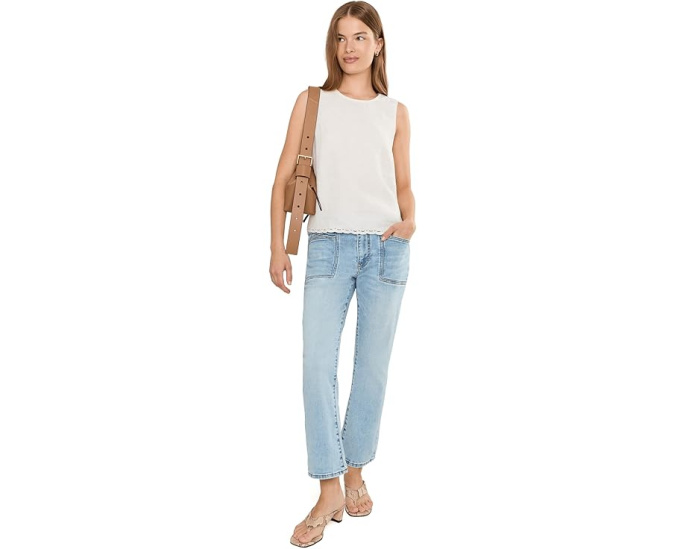 Джинсы Kelsey Petite High Rise Ankle Flare KUT from the Kloth