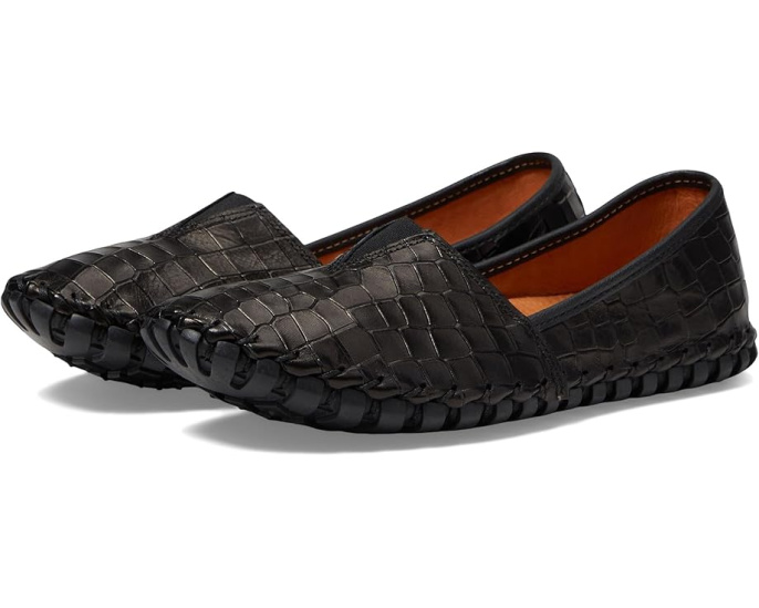 Мокасины Spring Step Kathaleta Croco с круглым носком и поддержкой свода
