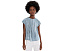 Блузка Vince Gathered Cap Sleeve Blouse из шелка крепдешин с омбре