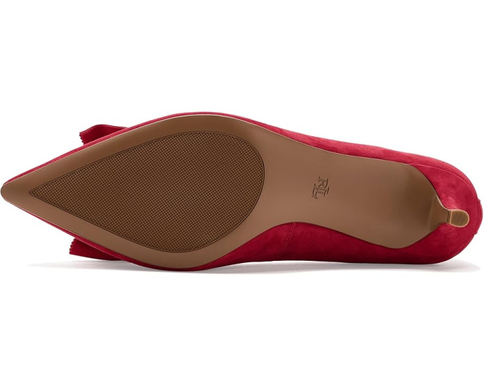 Туфли-лодочки Adrienne с бантом из замши Lauren Ralph Lauren