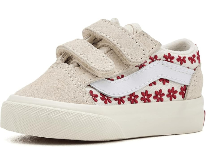 Кроссовки Vans Old Skool V с двойной липучкой для малышей