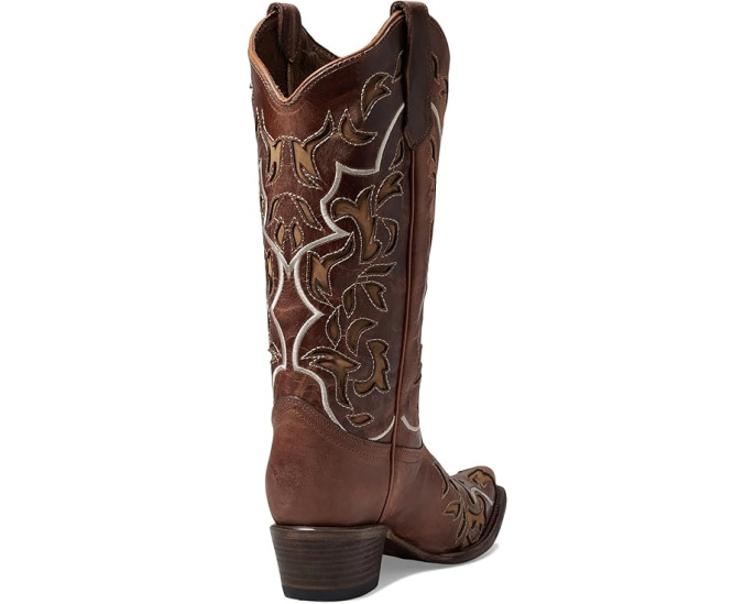 Corral Boots L6035 сапоги до икры с вышивкой и боковыми петлями