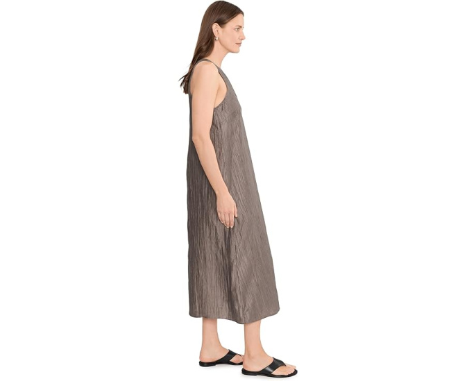 Платье макси из органического льна с блеском Eileen Fisher