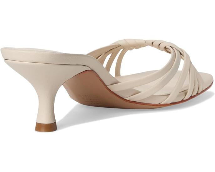 Босоножки Schutz Tara Mule Mid на каблуке белые