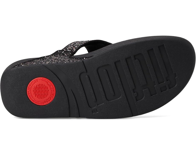 Сандалии FitFlop Lulu Multi-Tonal Glitter с перемычкой и блестками