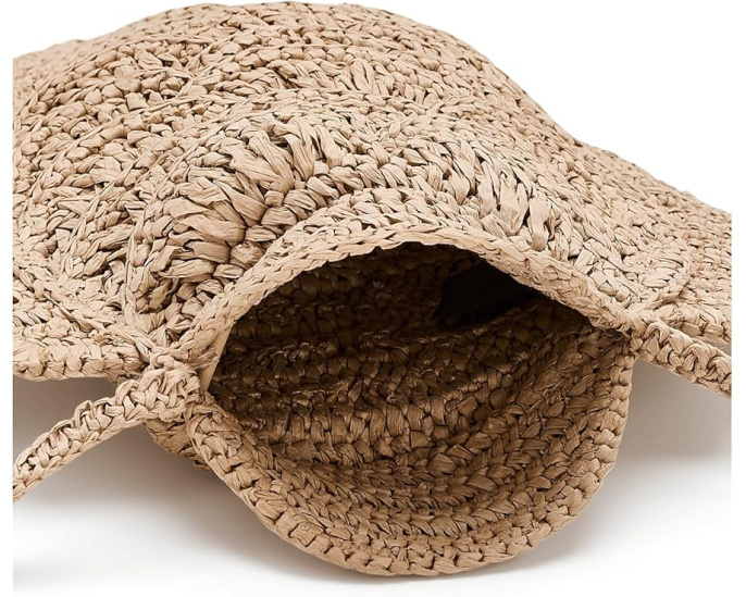 Madewell подвесной чехол для телефона Fish Pouch из соломки