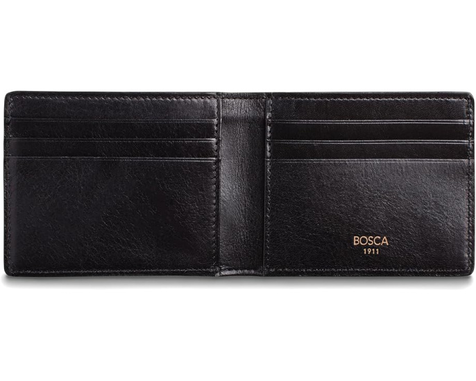 Маленький кожаный кошелек Bosca Dolce Collection на шесть карт