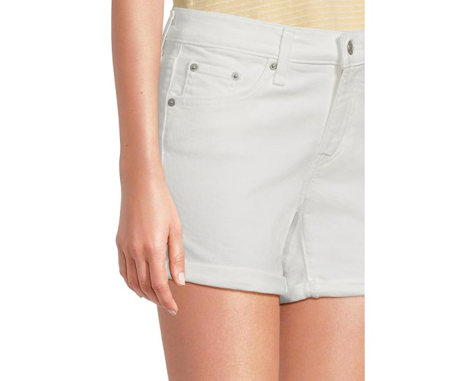 Шорты Levi's Womens Mid Length с пятью карманами и манжетами