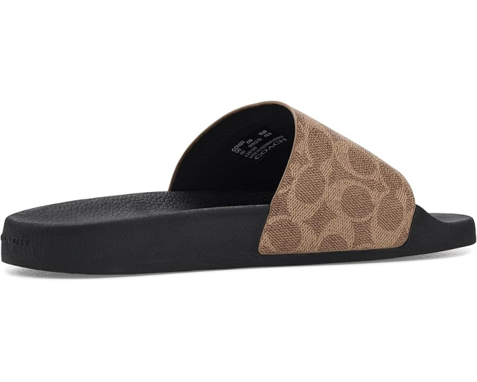 Сланцы Pool Slide In Signature Canvas COACH