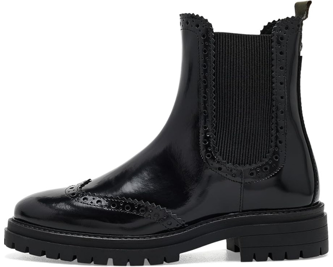 Barbour Fawne Chelsea черные кожаные ботинки