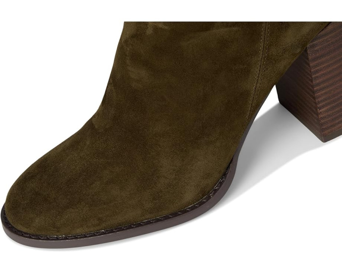 Ботинки Steve Madden Obsession на квадратном каблуке с замком молнией и верхом из замши