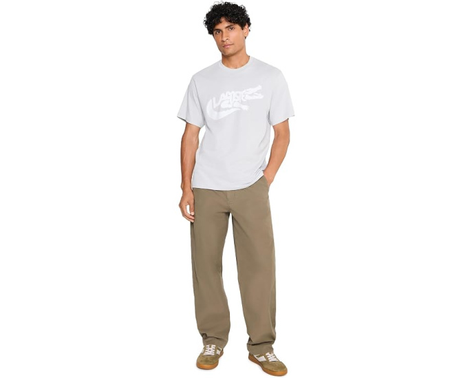 Lacoste футболка Classic Fit с принтом крокодила