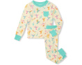Пижамный комплект Hatley Kids Springtime Hummingbirds Bamboo с длинным рукавом
