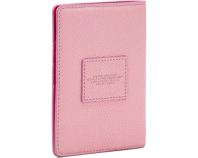 Обложка для паспорта из кожи Marc Jacobs Ribbon Pink
