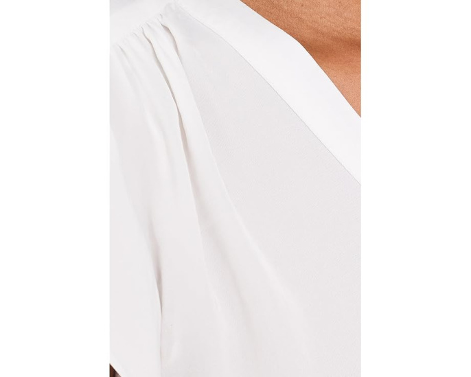 Блузка Vince Camuto V-Neck с рюшами на рукавах