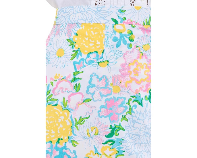 Юбка мини Lilly Pulitzer Colman Mini Skirt с прямым силуэтом и цветочным принтом