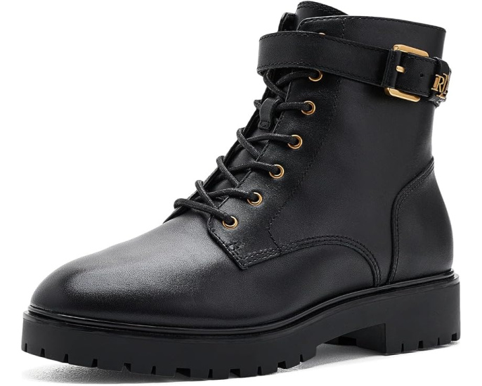 Allyson Calfskin Logo-Keeper Booties