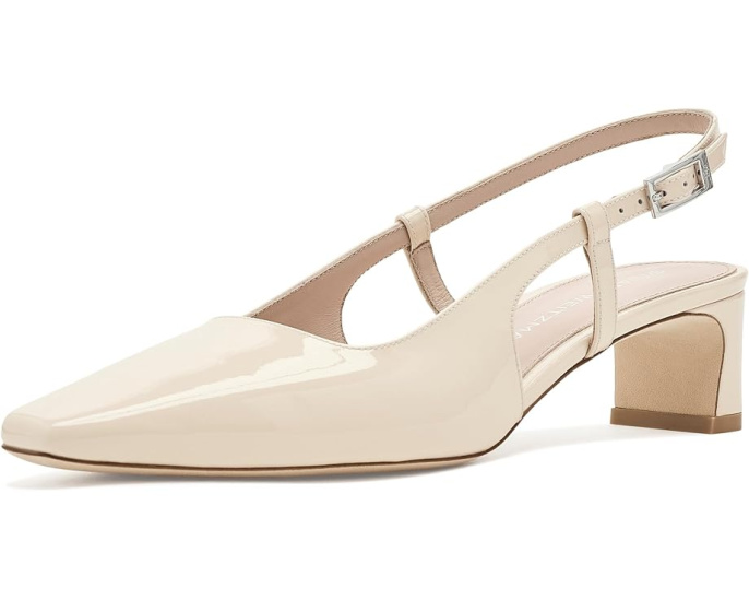 Босоножки Baby Babette Slingback Stuart Weitzman на каблуке