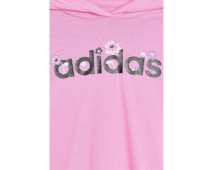 Толстовка с капюшоном и леггинсы Adidas с цветочным принтом для малышей