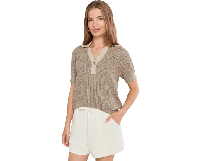 Varley вязаное поло Perrine Knit Polo с воротником