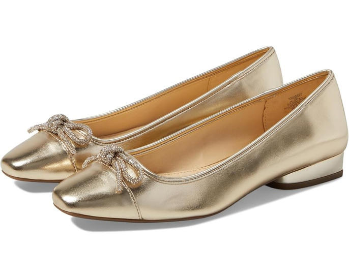 Балетки Cassidy с бантом из стразов от Anne Klein